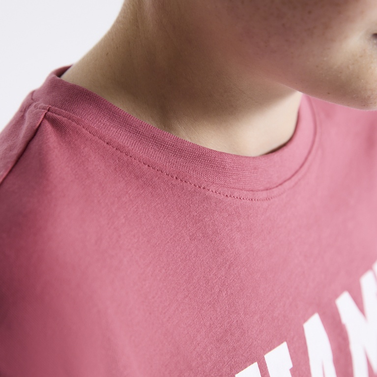 Printed tee "Thomas star" Soft red